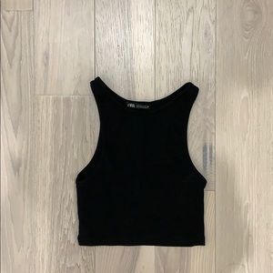 Zara Ribbed Crop Tank